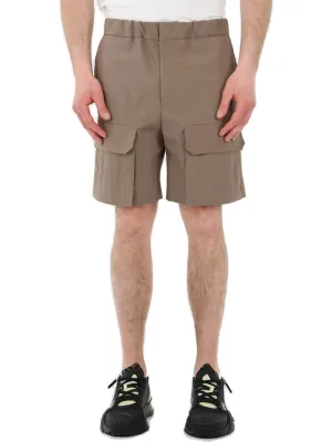 Fendi Logo Embroidered Shorts