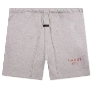 Fleece Soccer Short - Dark Heather
