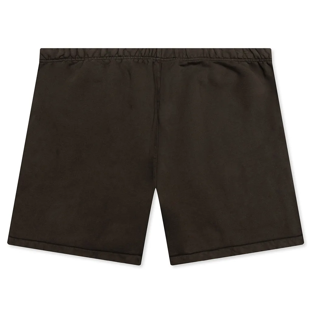 Heavy Fleece Soccer Short - Brown