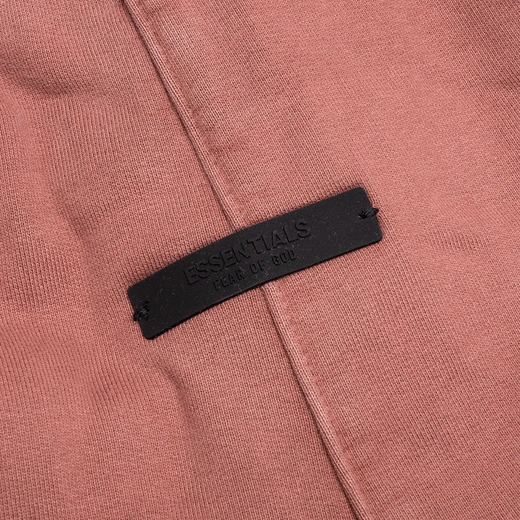 Heavy Fleece Soccer Short - Crimson