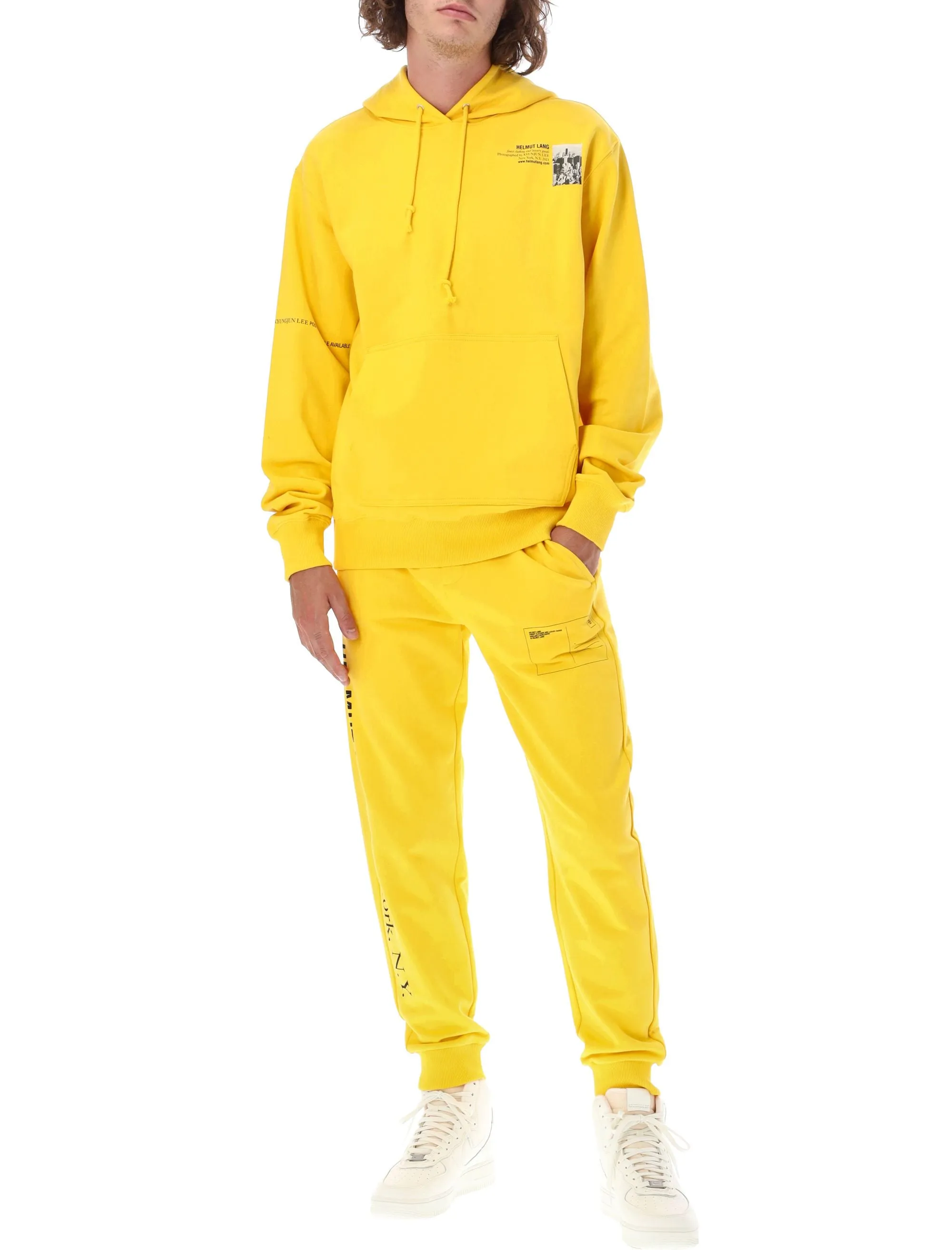 Helmut Lang New York Logo Printed Joggers