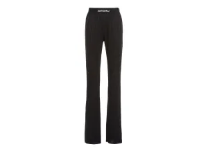 Just Cavalli Logo Waistband Flared Elasticated Pants