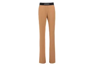 Just Cavalli Logo Waistband Flared Elasticated Pants