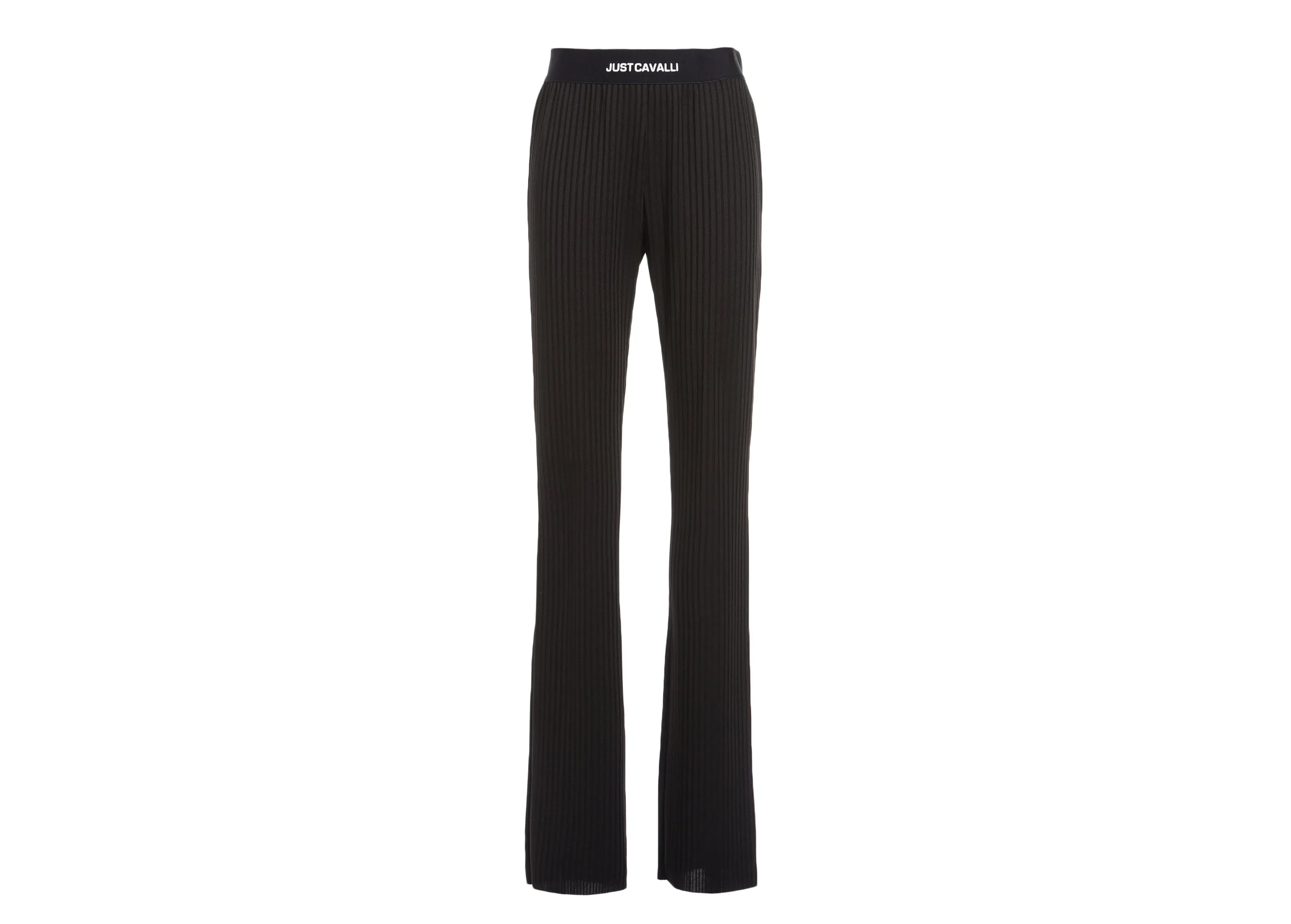 Just Cavalli Logo Waistband Flared Elasticated Pants