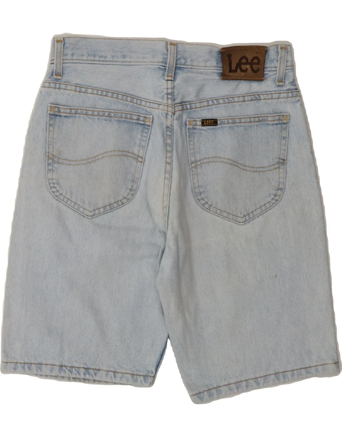 LEE Womens Denim Shorts W30 Medium Blue Cotton