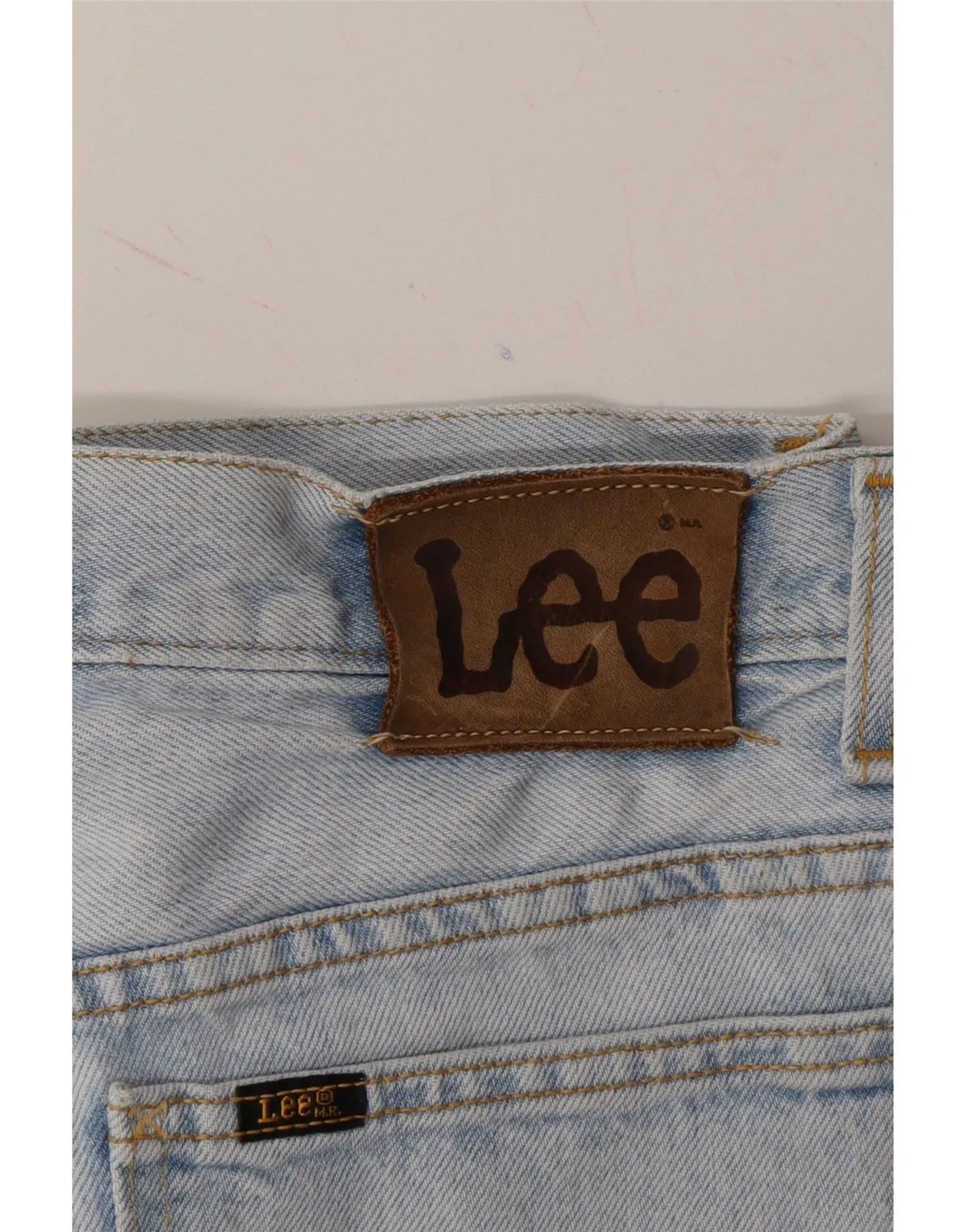 LEE Womens Denim Shorts W30 Medium Blue Cotton
