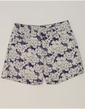 LEE Womens Natural Fit Casual Shorts US 8 Medium W32  Navy Blue Floral