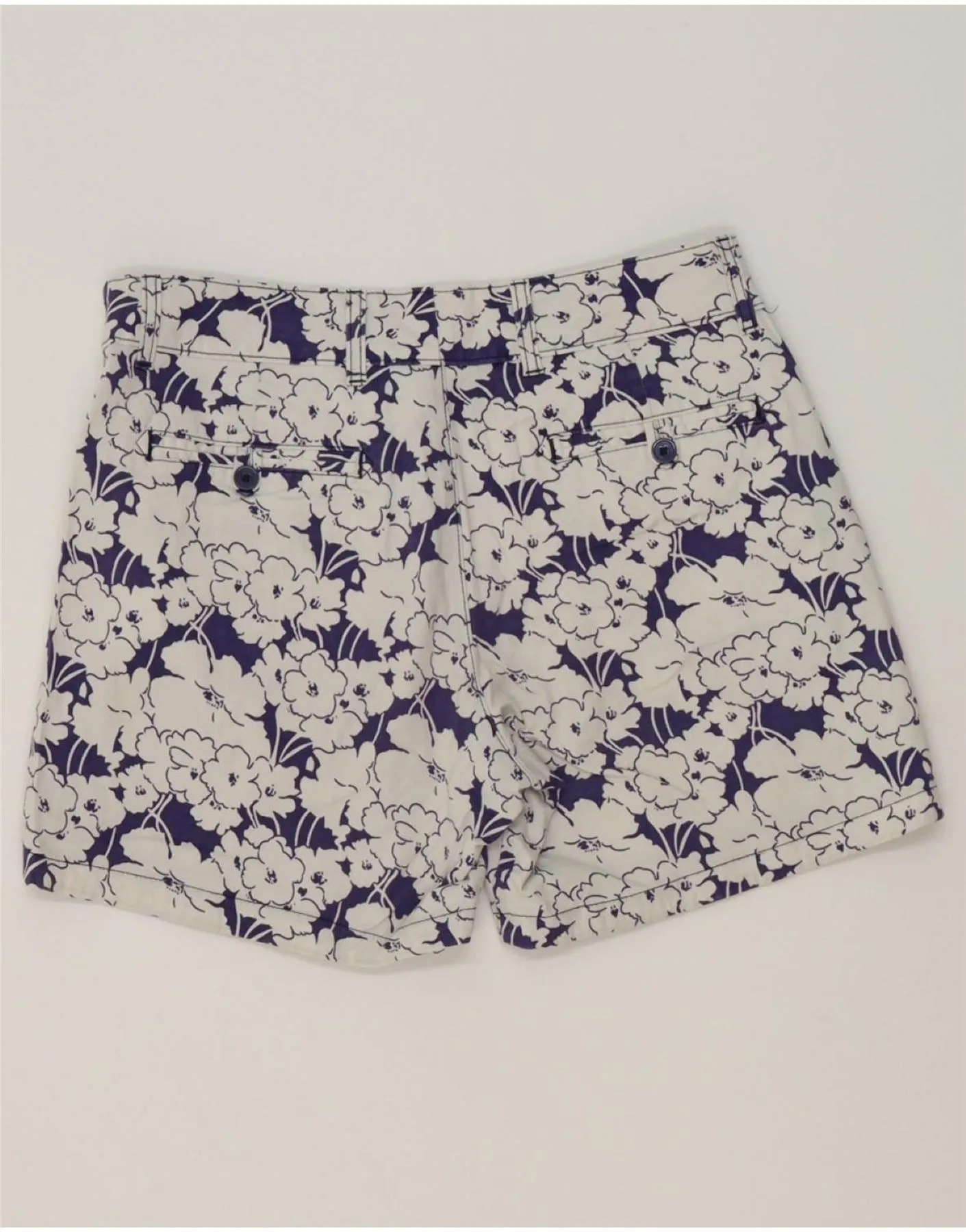 LEE Womens Natural Fit Casual Shorts US 8 Medium W32  Navy Blue Floral