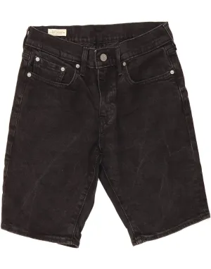 LEVI'S Mens 405 Denim Shorts W28 Small Black Cotton