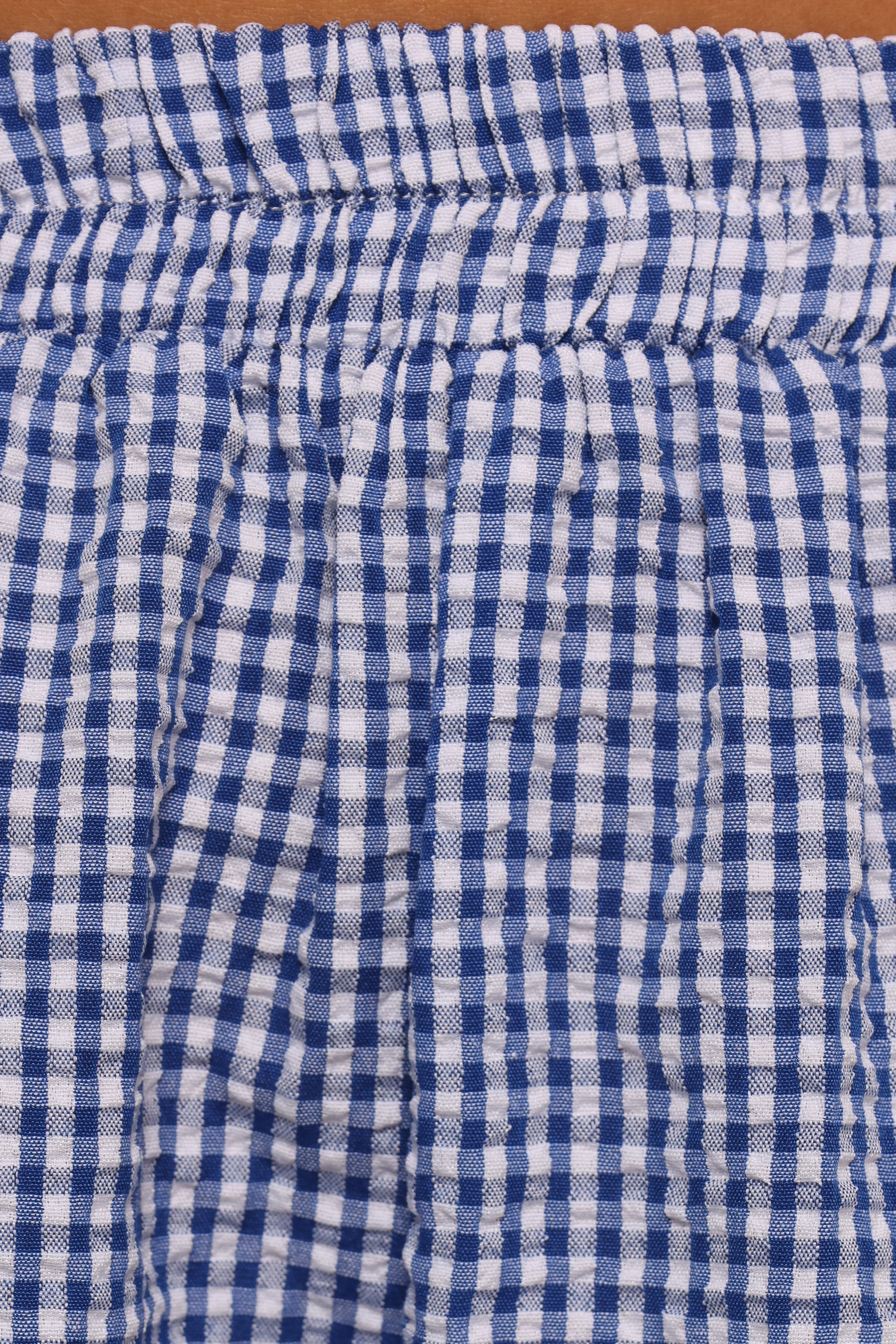 Libby Shorts - Navy Gingham