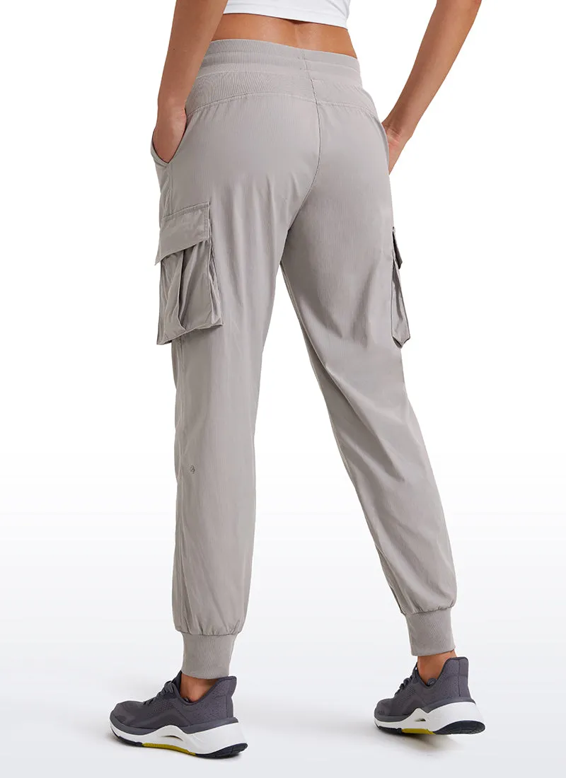 Lightweight Mid Rise Joggers with Pockets 28.5'' - Ruched