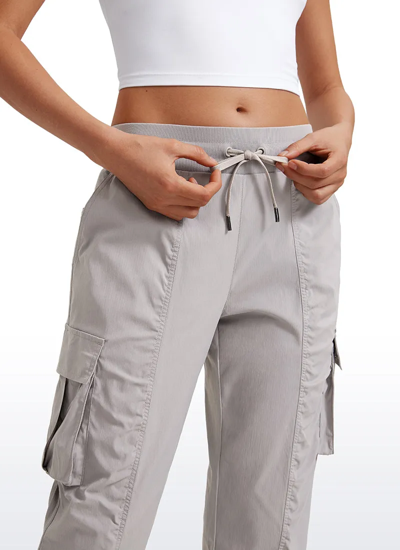 Lightweight Mid Rise Joggers with Pockets 28.5'' - Ruched