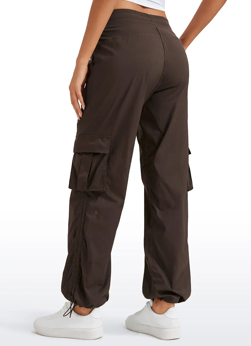 Lightweight Workout Straight Leg Pocket Cargo Pants 30"