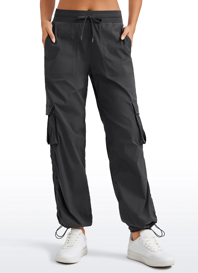 Lightweight Workout Straight Leg Pocket Cargo Pants 30"