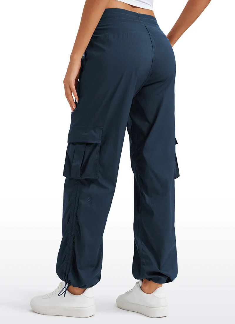 Lightweight Workout Straight Leg Pocket Cargo Pants 30"