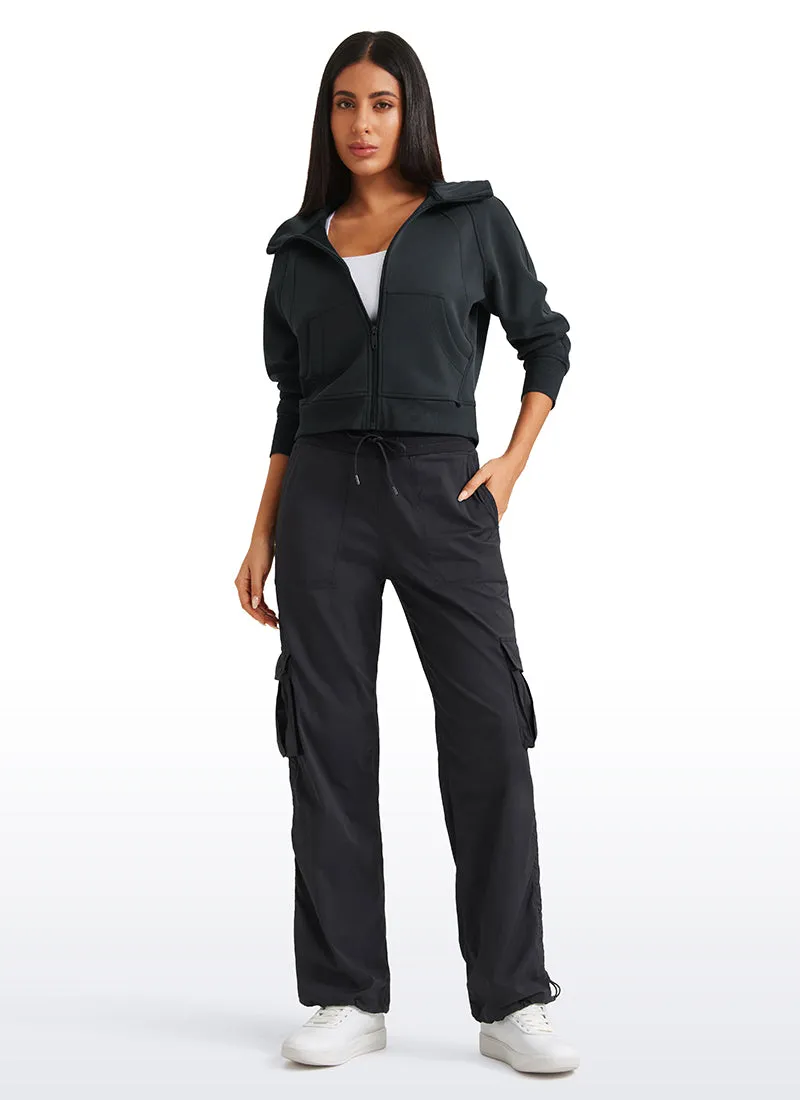 Lightweight Workout Straight Leg Pocket Cargo Pants 30"