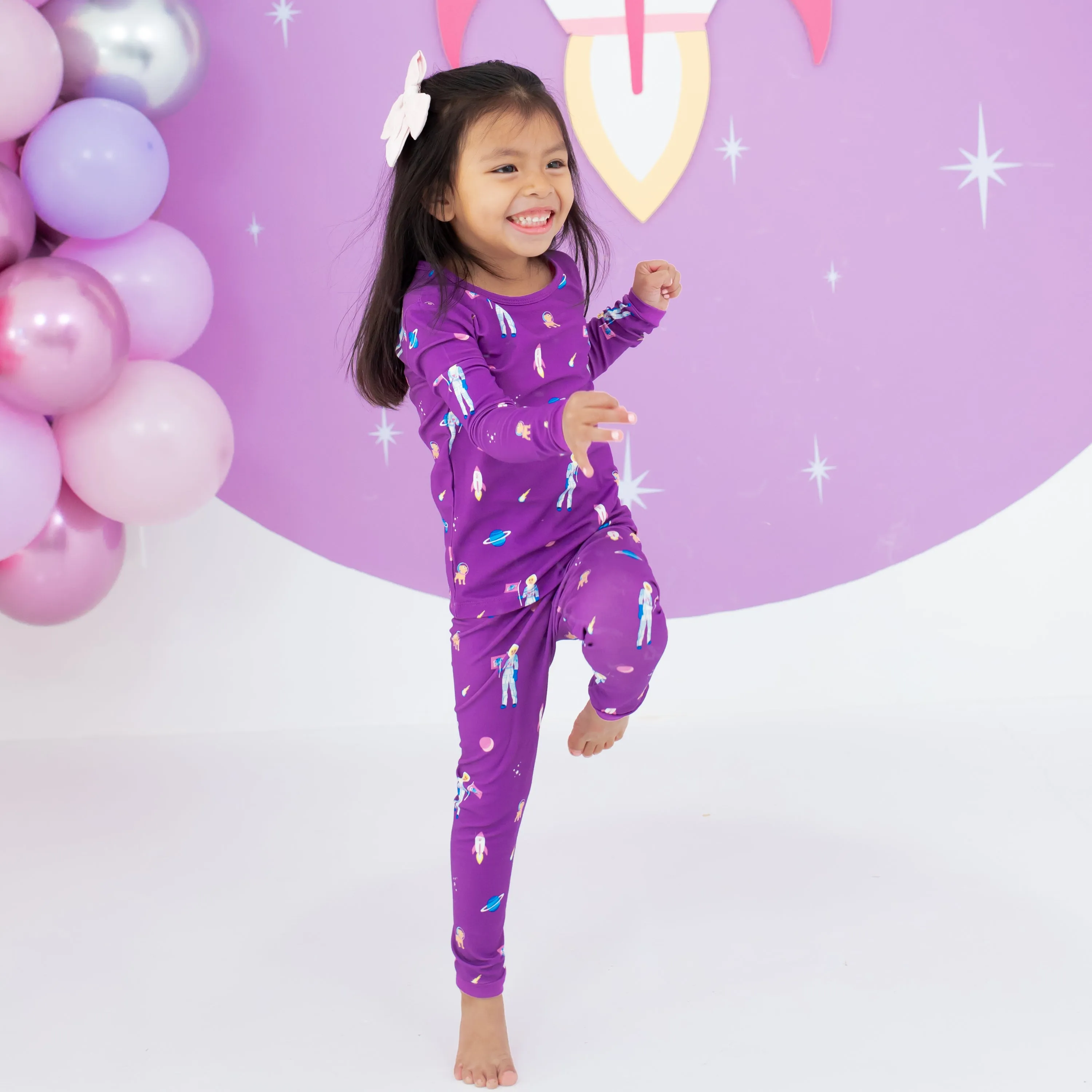 Long Sleeve Pajamas in Barbie™ Astronaut