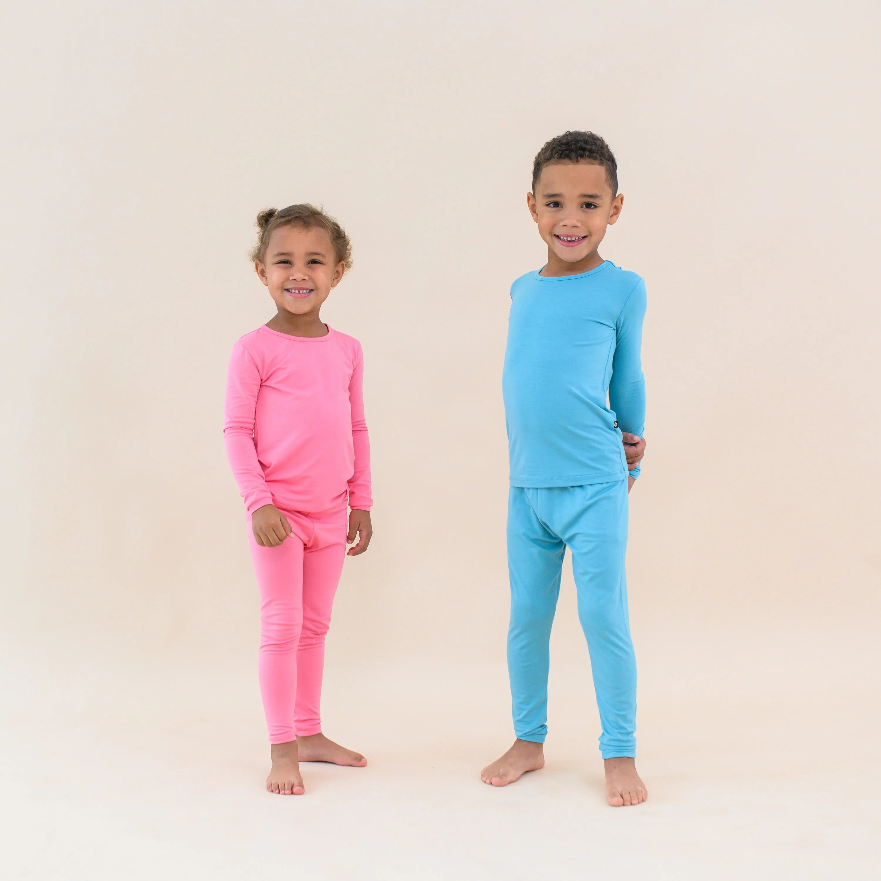 Long Sleeve Pajamas in Makai
