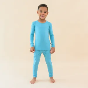 Long Sleeve Pajamas in Makai