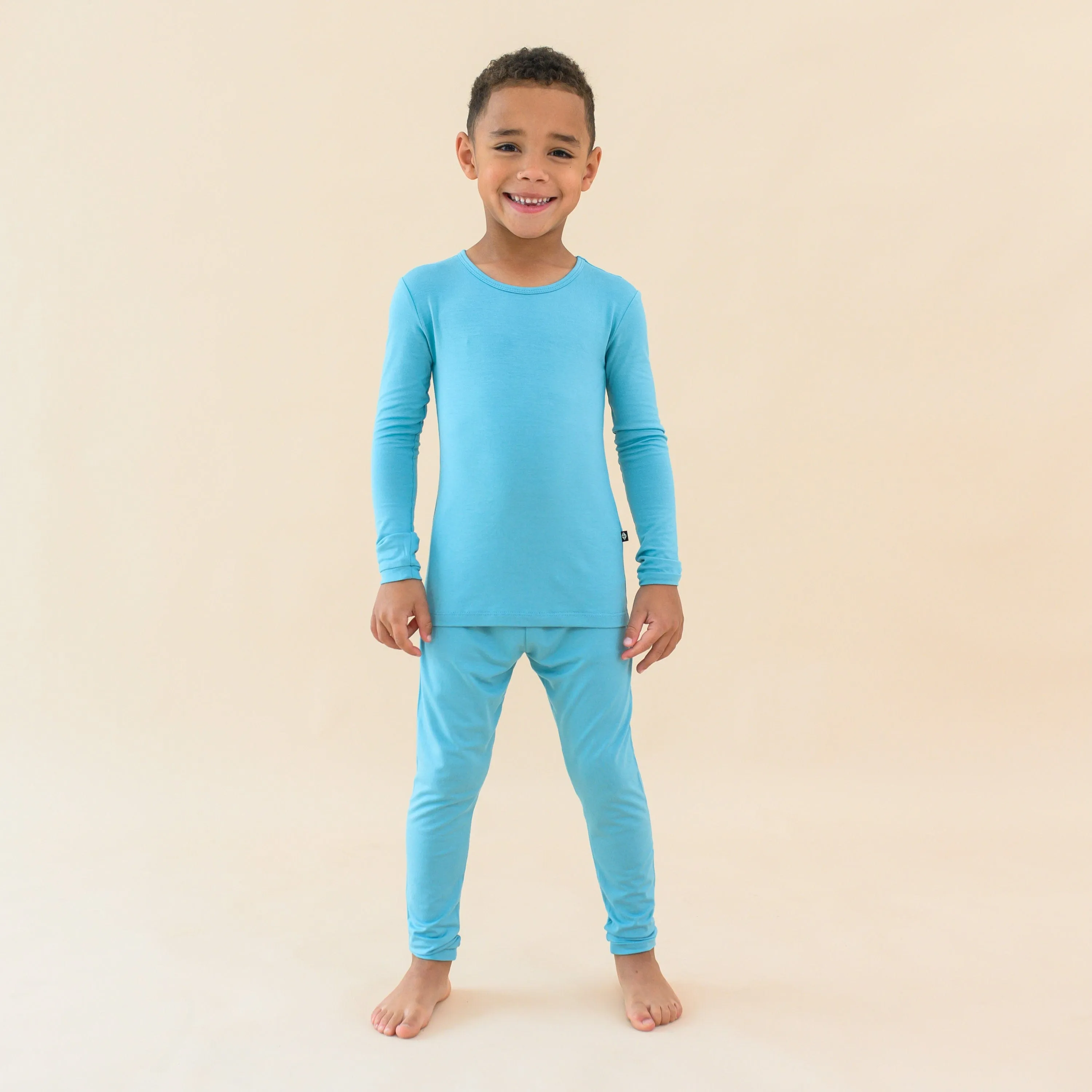 Long Sleeve Pajamas in Makai