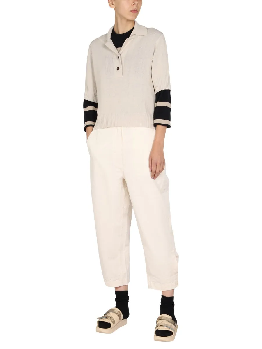 Margaret Howell Buttoned Cropped Pants