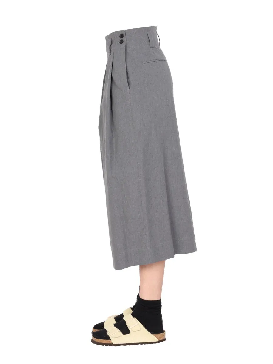 Margaret Howell Pleated Cropped Pants