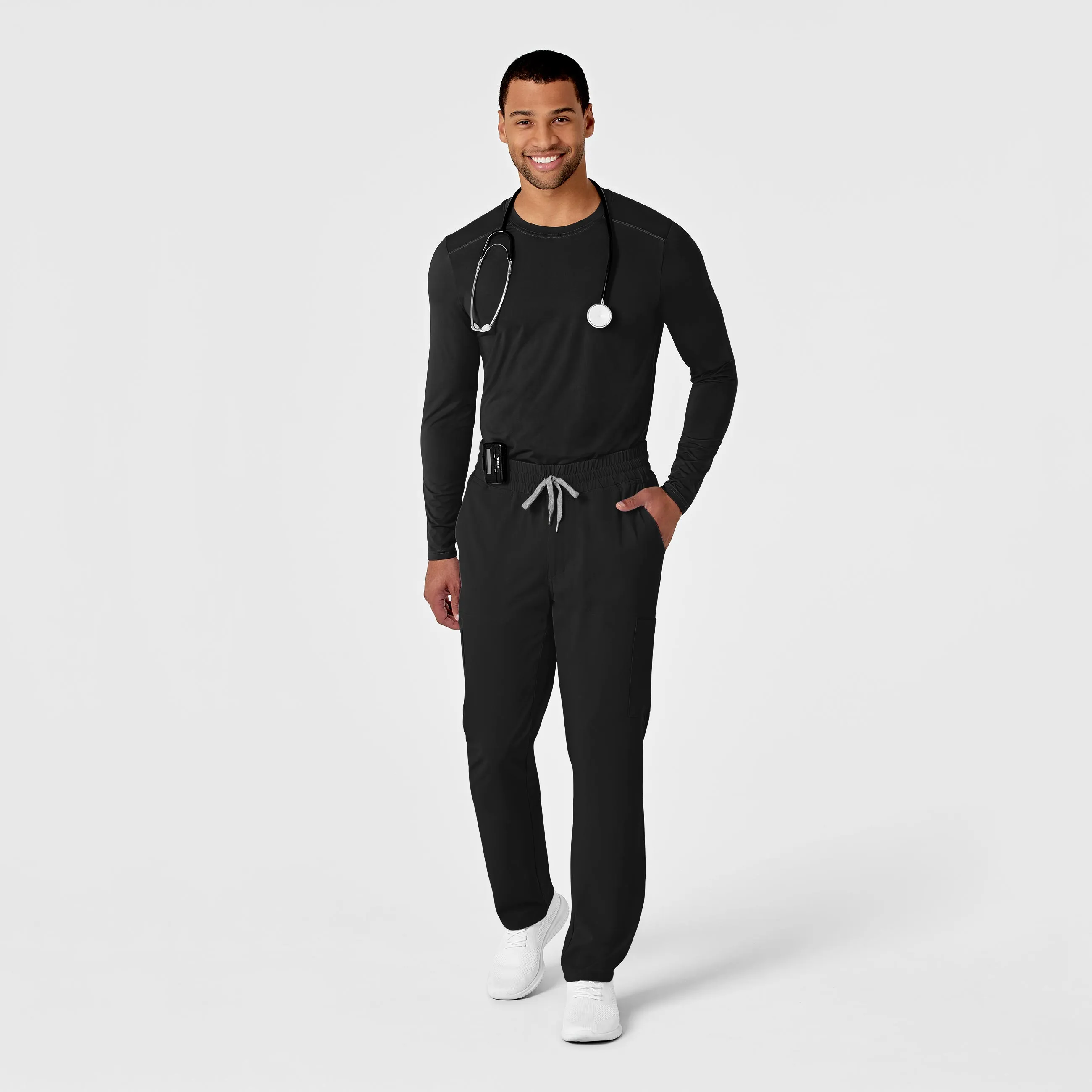 Men's Performance Long Sleeve Tee - Black