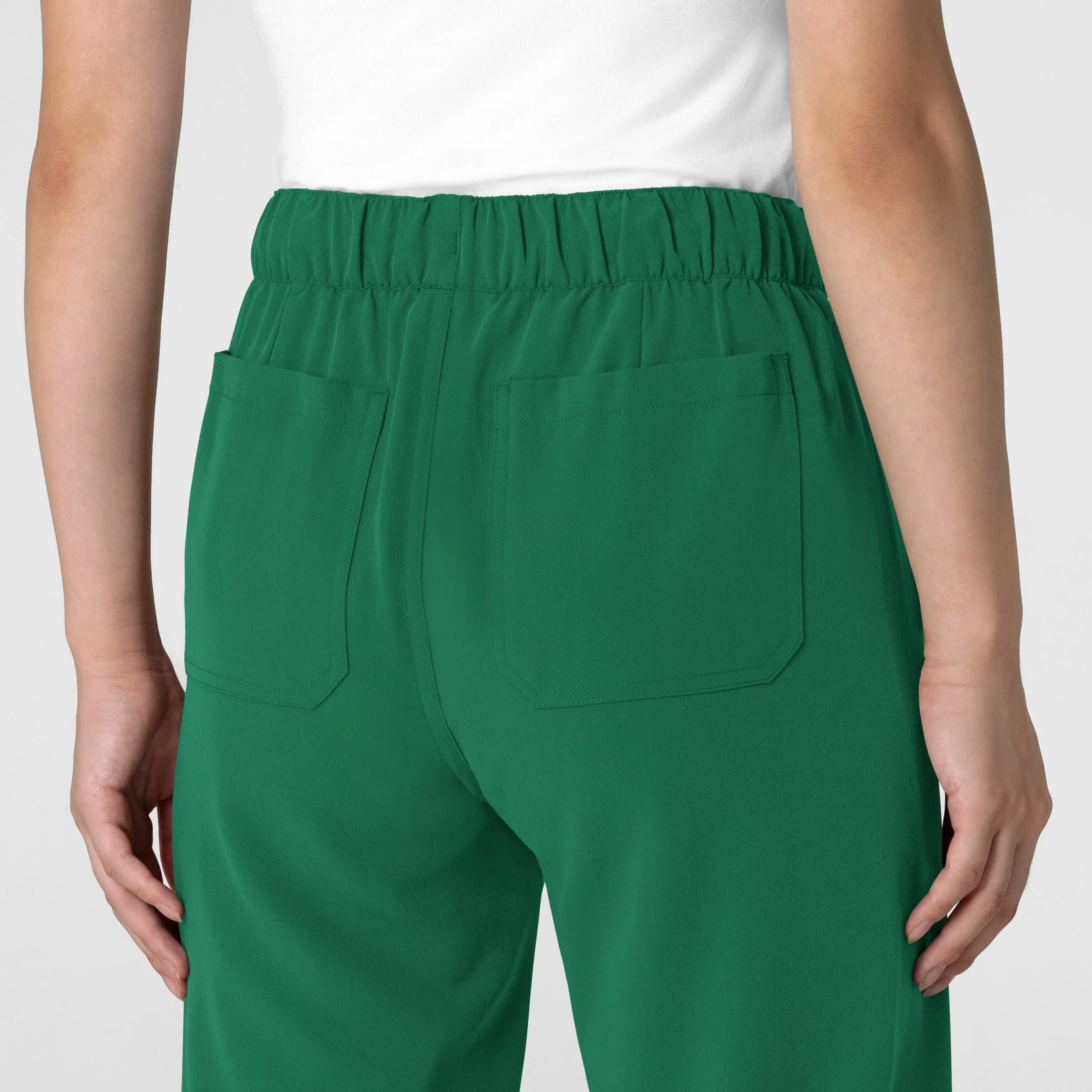 Nova Women's Stovepipe High-Low Hem Scrub Pant - Hunter