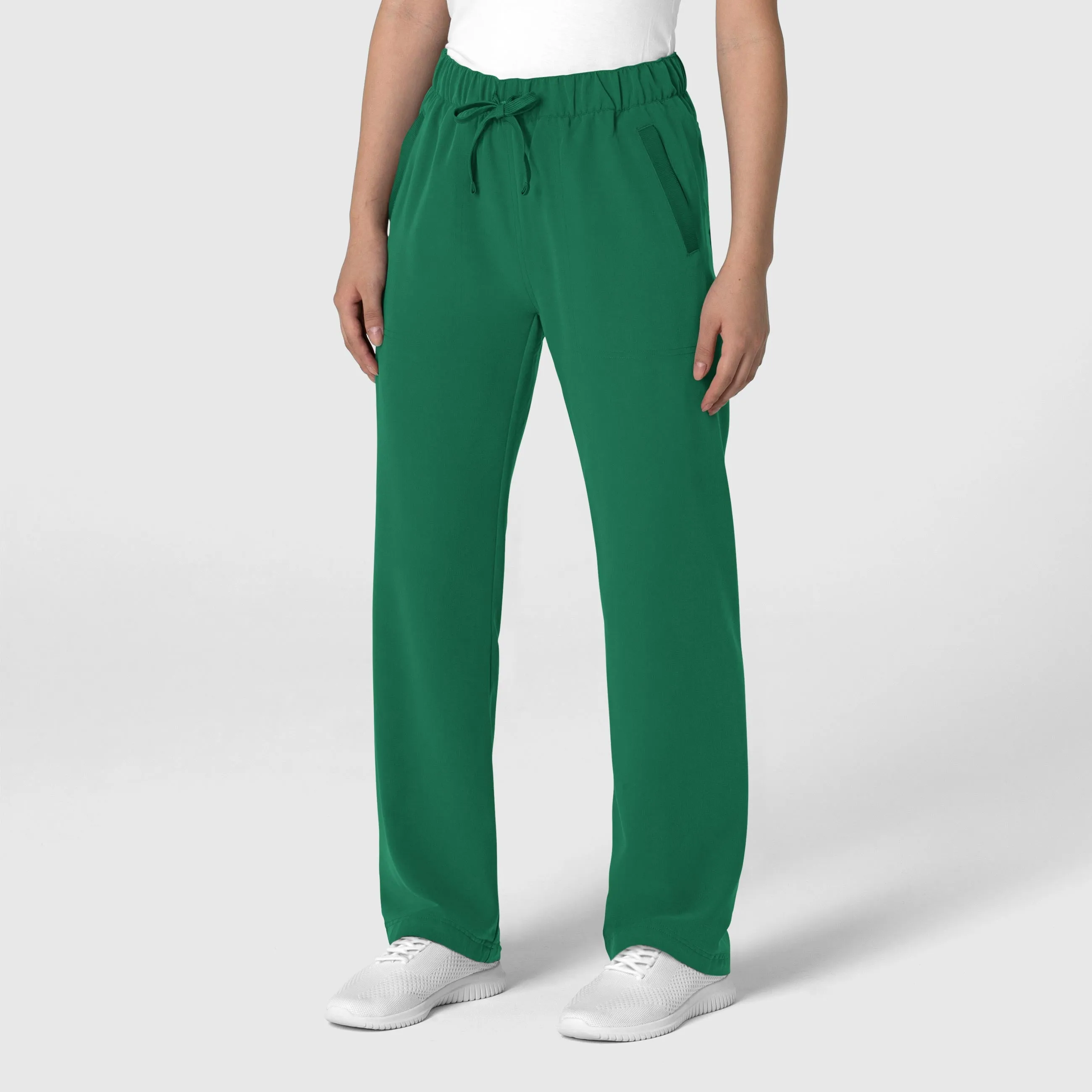 Nova Women's Stovepipe High-Low Hem Scrub Pant - Hunter