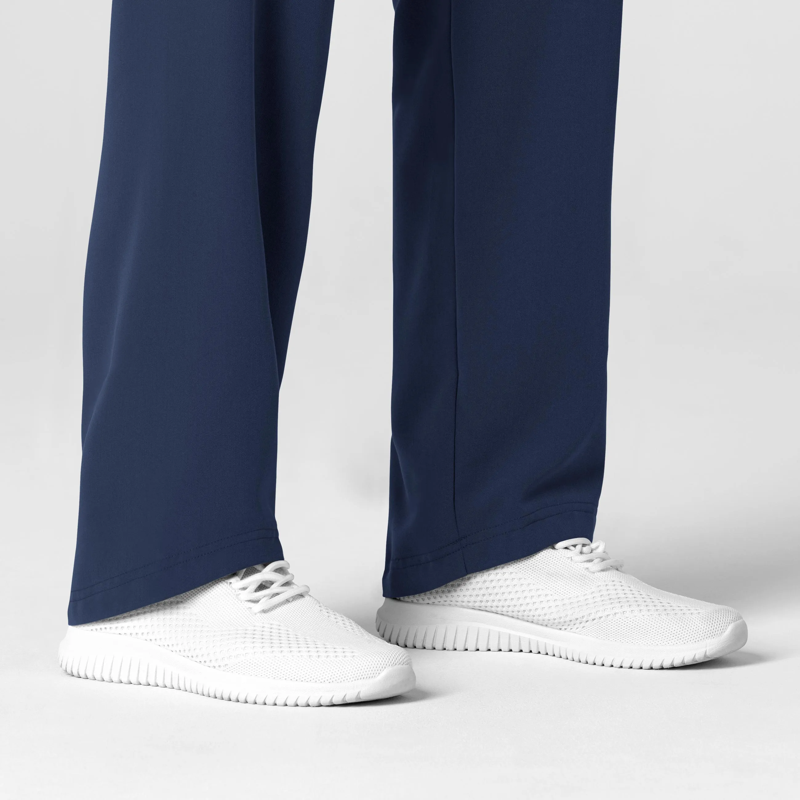 Nova Women's Stovepipe High-Low Hem Scrub Pant - Navy