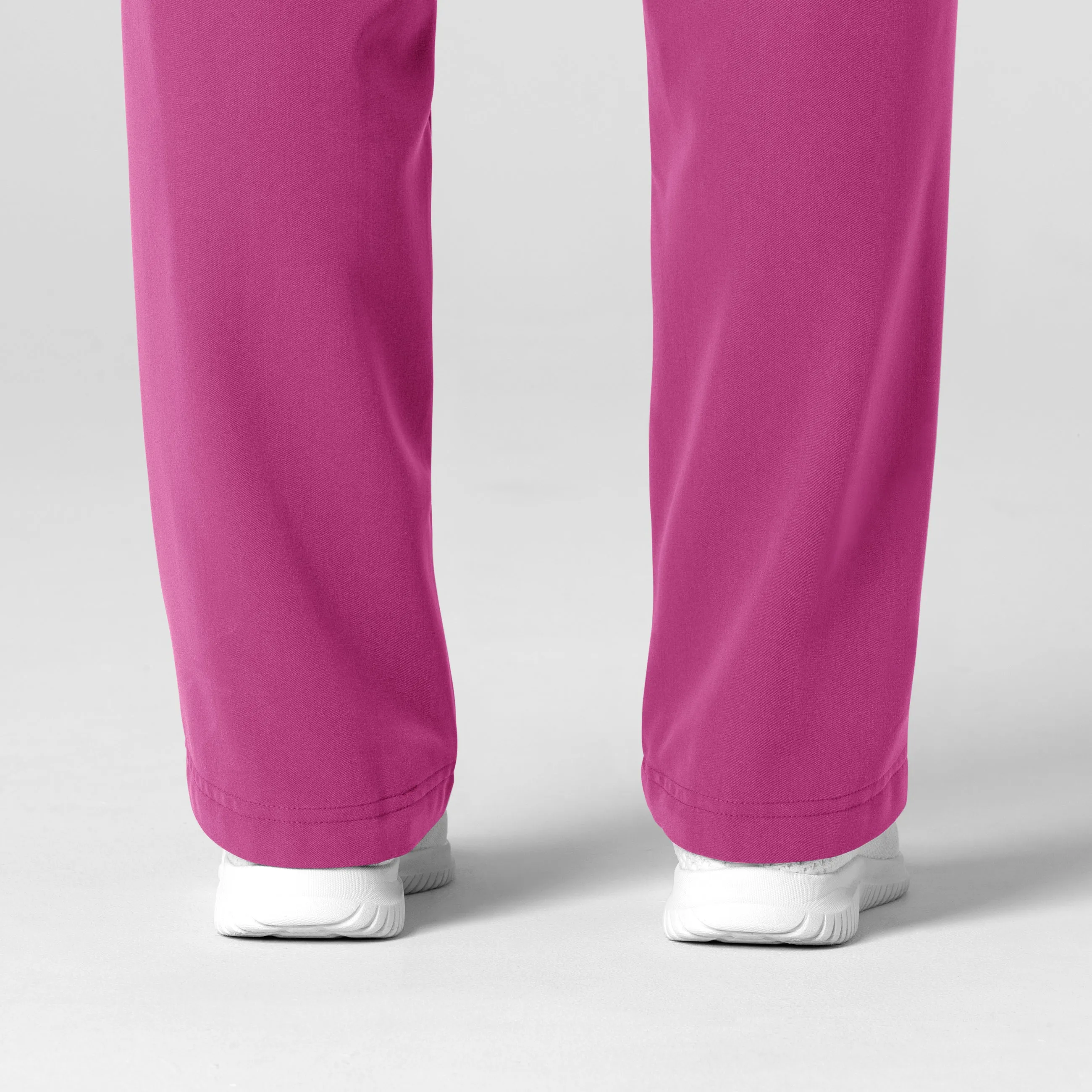 Nova Women's Stovepipe High-Low Hem Scrub Pant - Raspberry