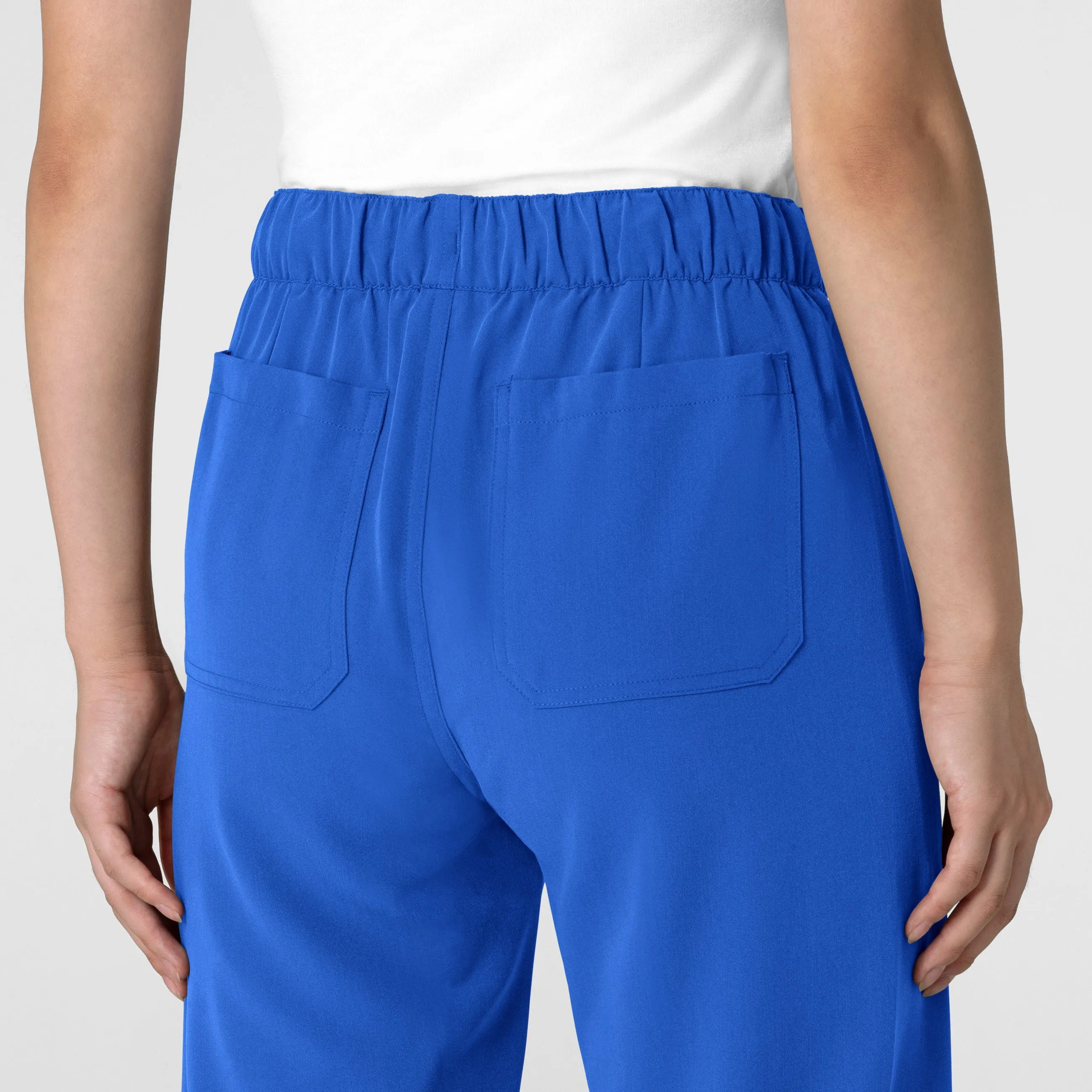 Nova Women's Stovepipe High-Low Hem Scrub Pant - Royal