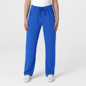Nova Women's Stovepipe High-Low Hem Scrub Pant - Royal