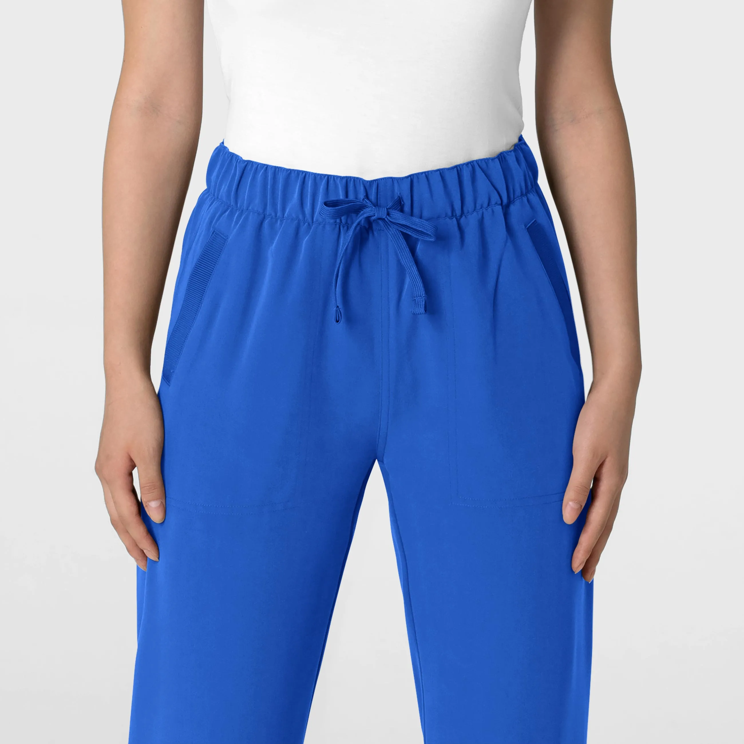 Nova Women's Stovepipe High-Low Hem Scrub Pant - Royal