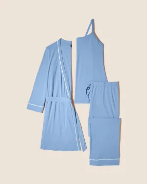 Nursing 3 Piece Pajama Set With Robe