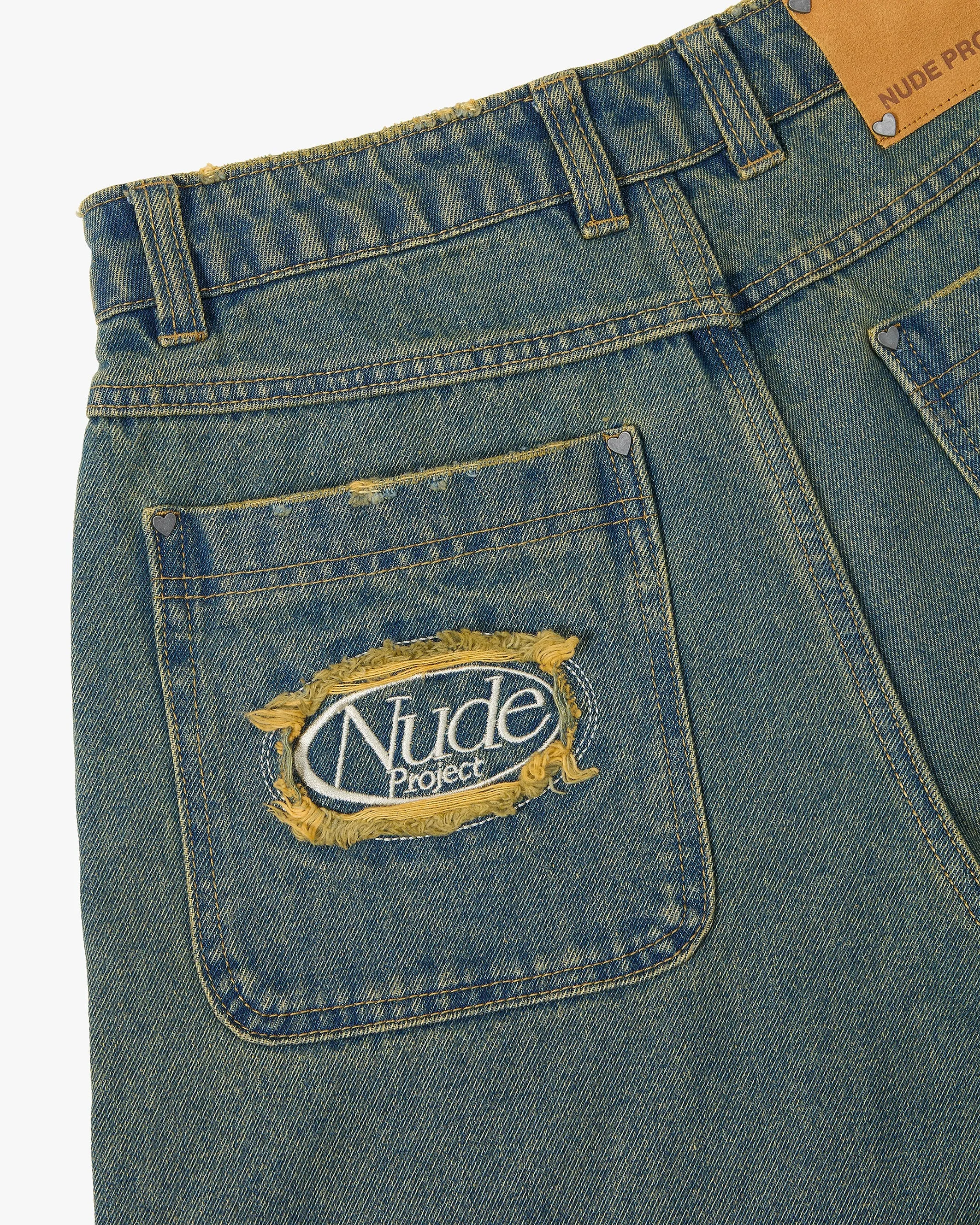 Old Baggy Denim Shorts Indigo