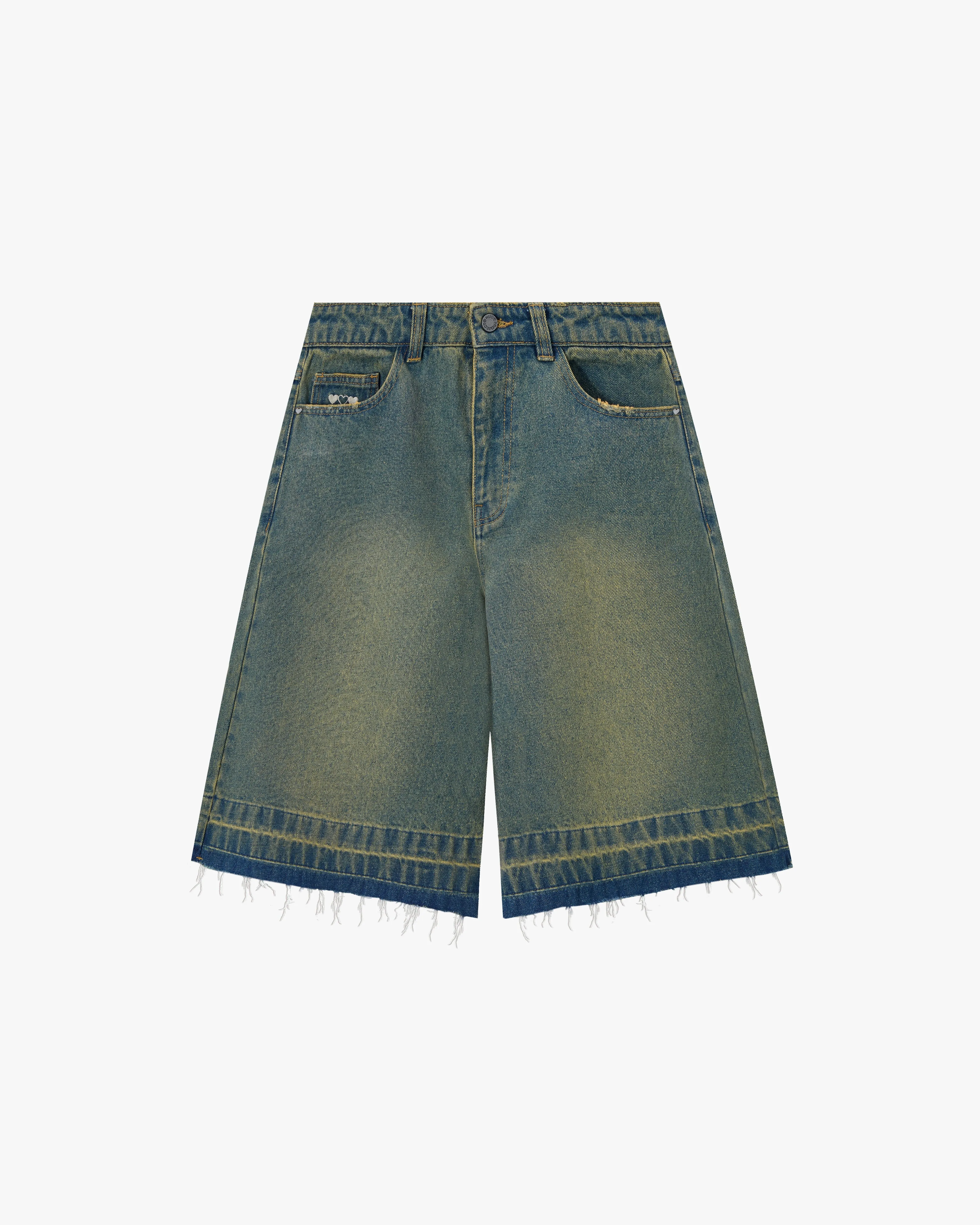 Old Baggy Denim Shorts Indigo