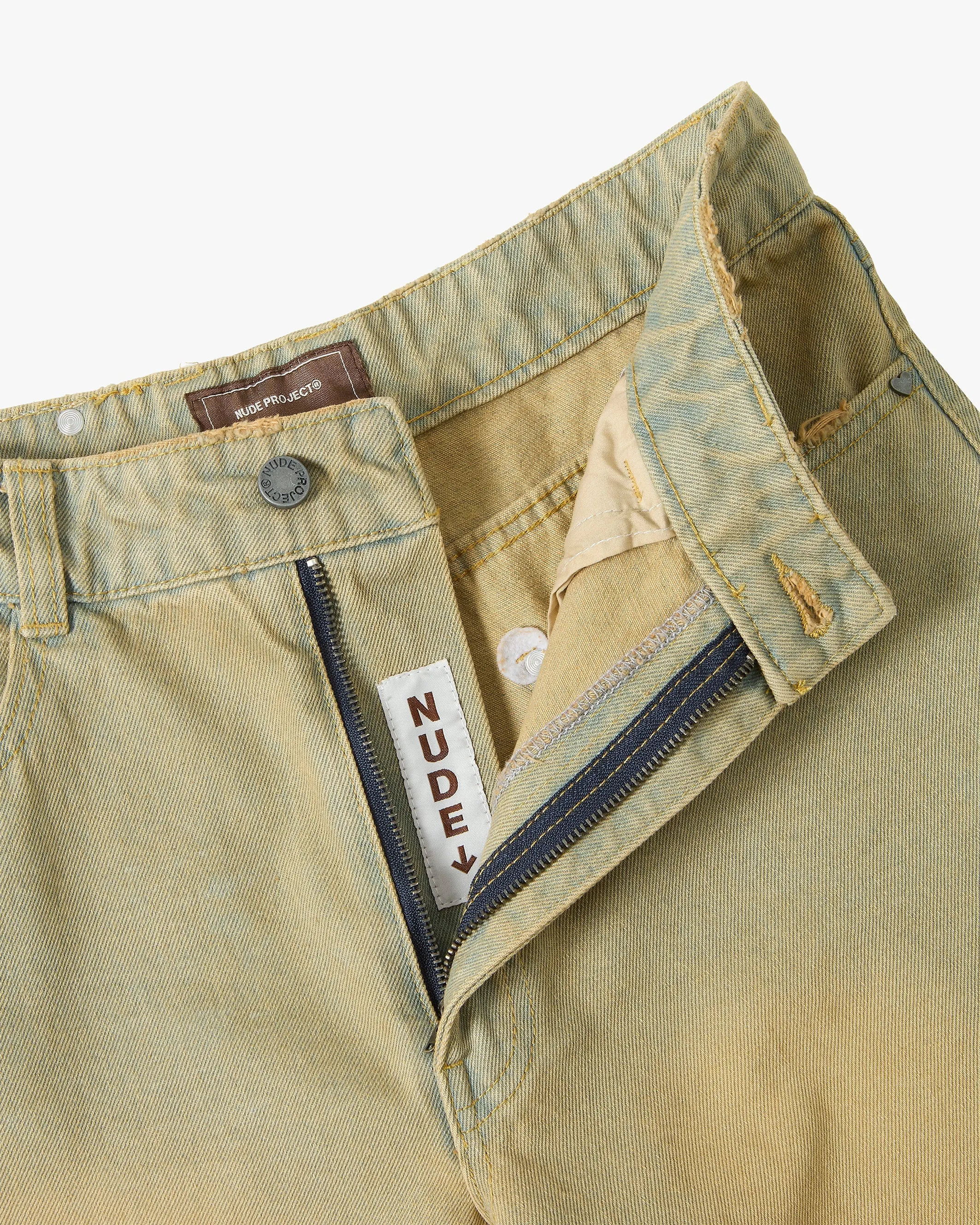 Old Baggy Denim Shorts Sand Wash