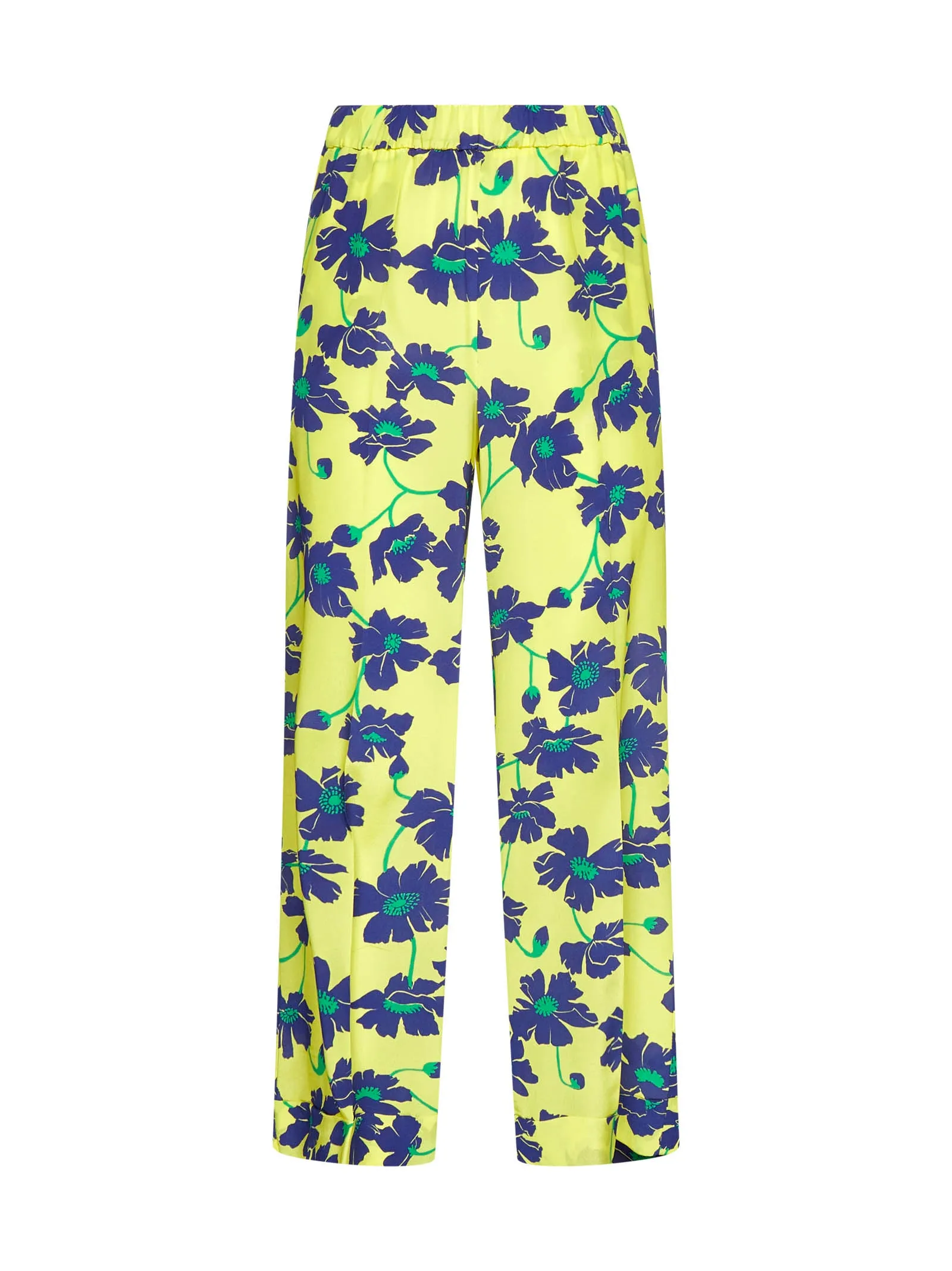 P.A.R.O.S.H. Floral Printed Cropped Trousers