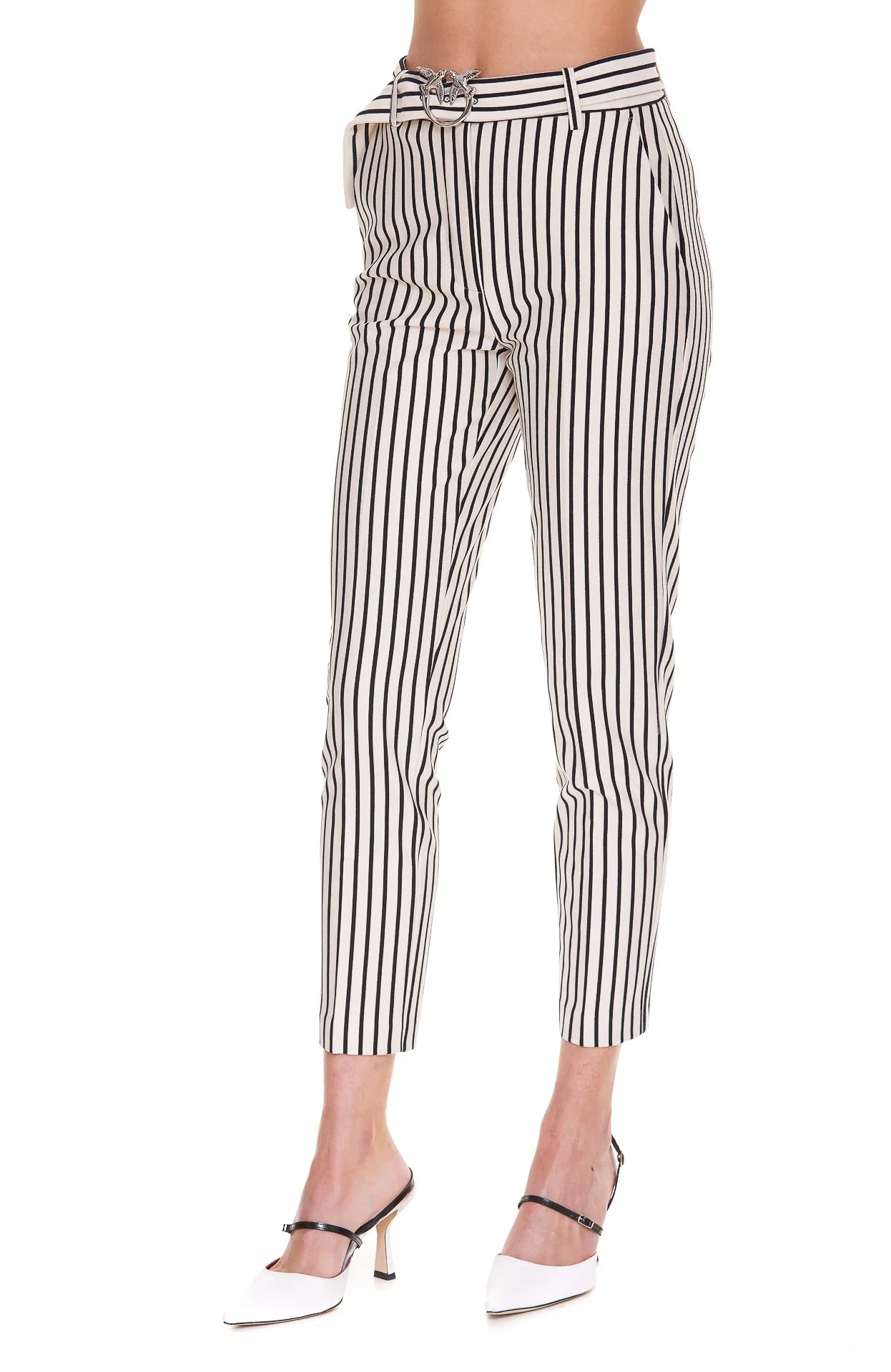 Pinko Striped Cropped Pants