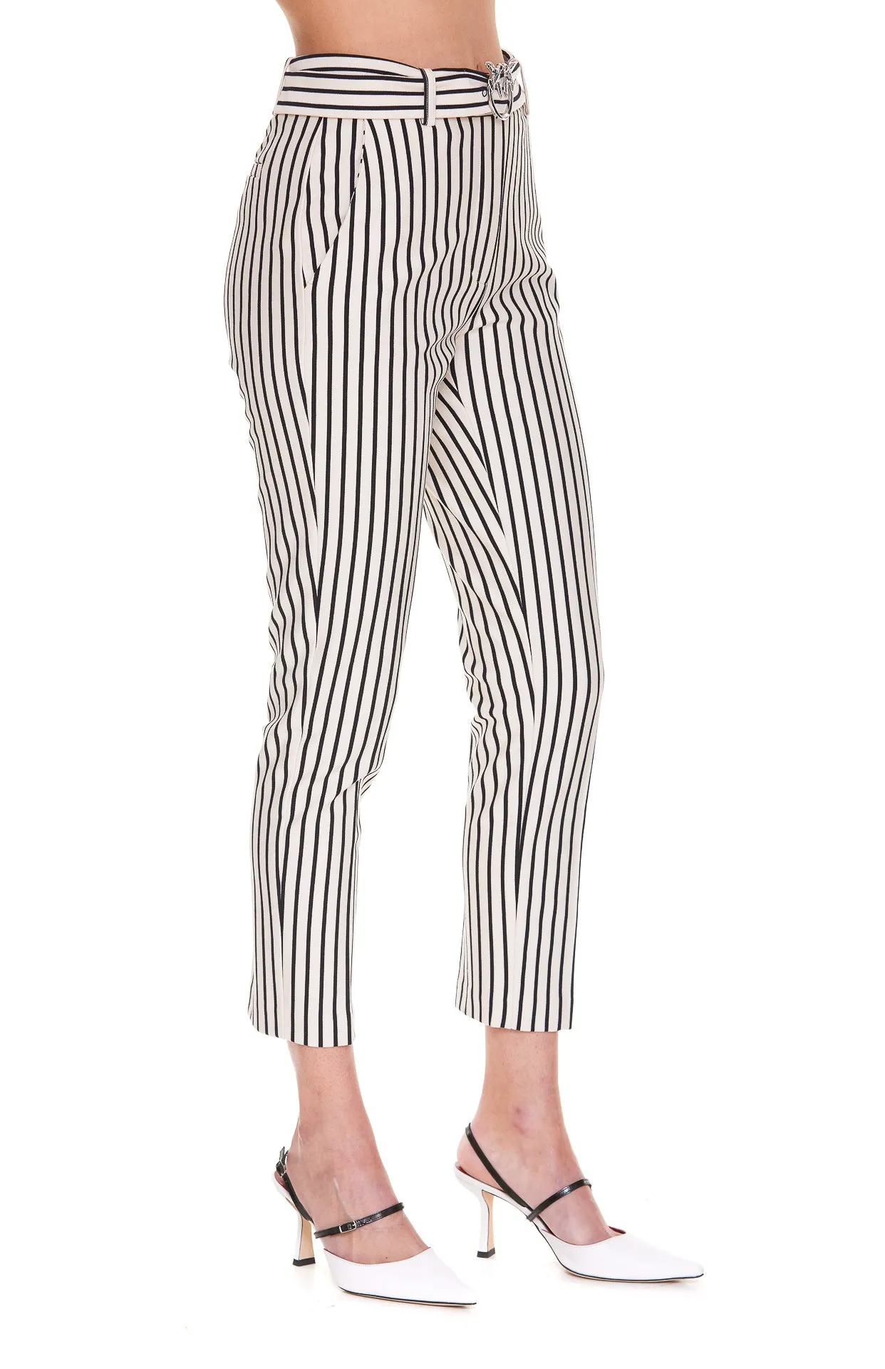 Pinko Striped Cropped Pants