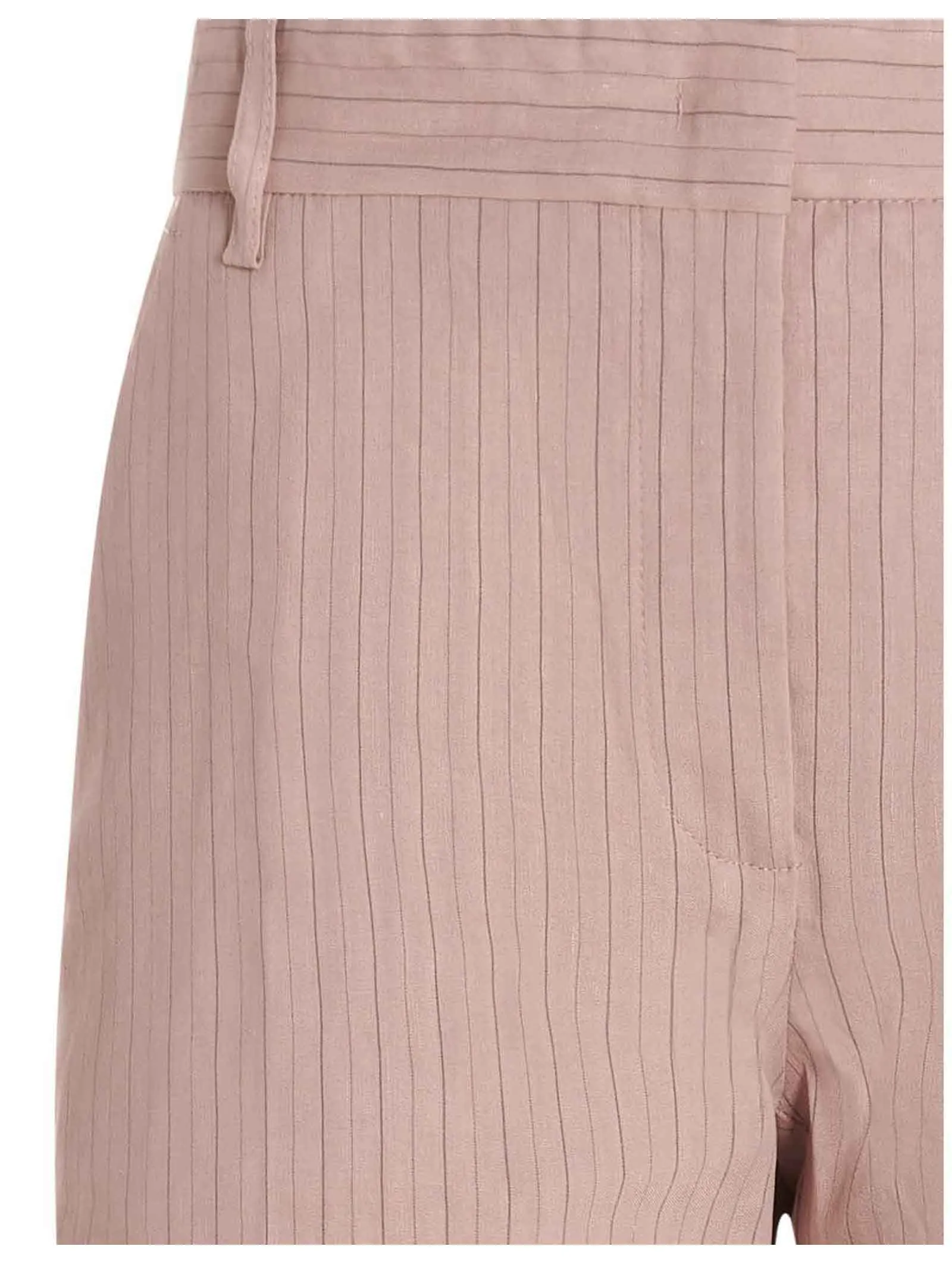 Pinko Striped Mid-Waisted Cropped Pants