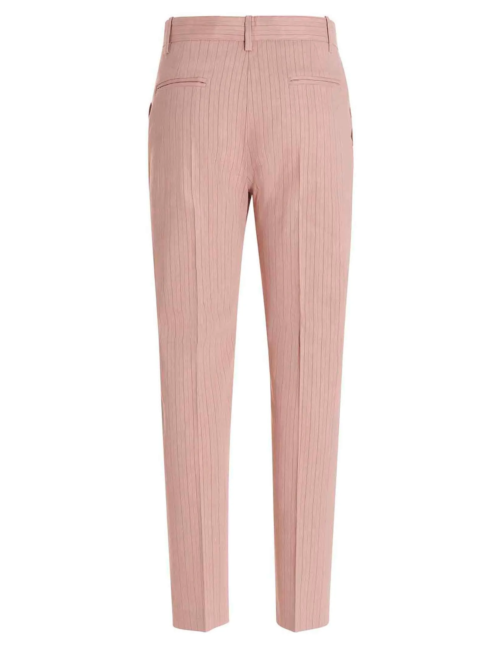 Pinko Striped Mid-Waisted Cropped Pants