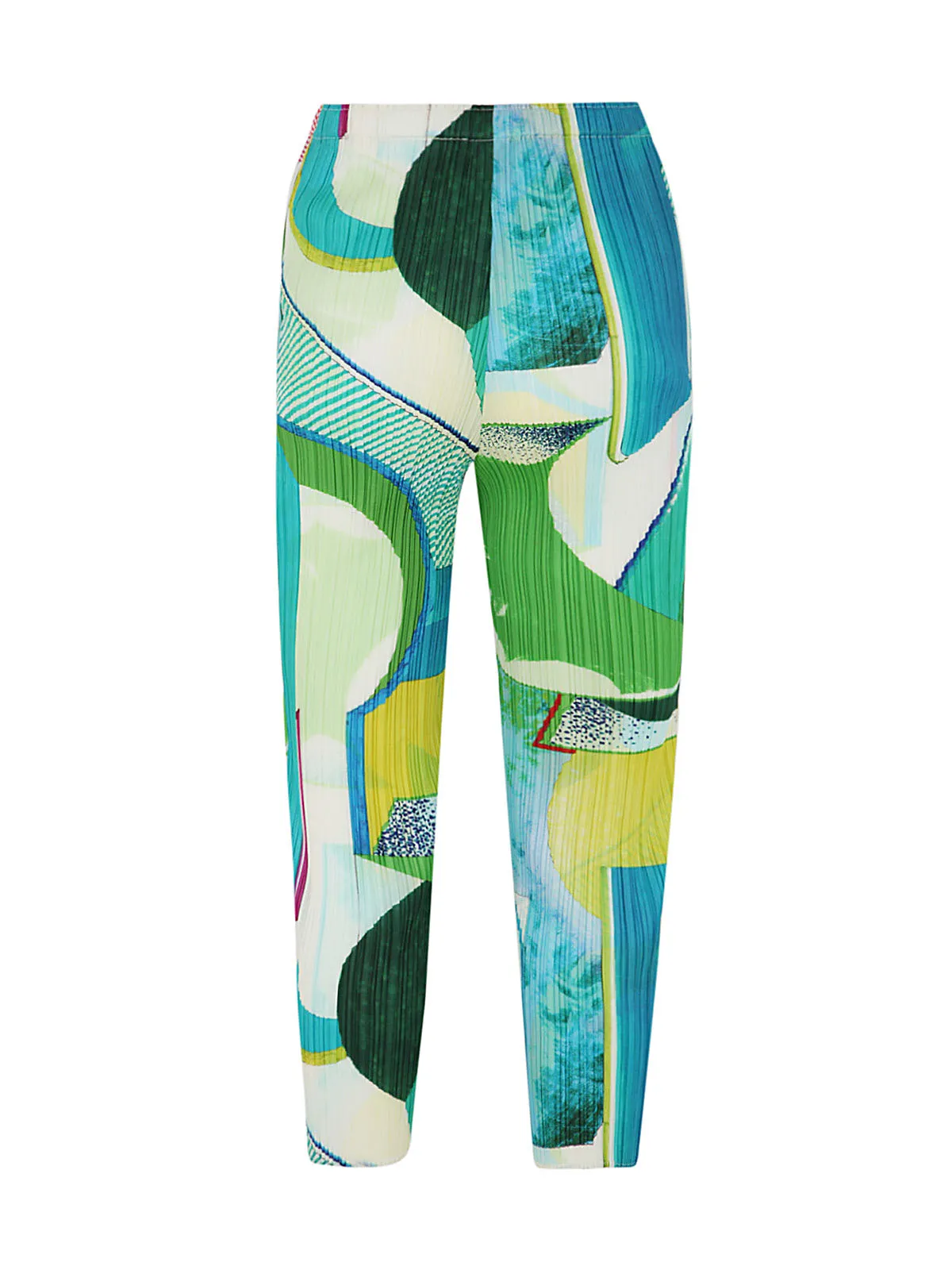 Pleats Please By Issey Miyake Pinwheel Cropped Pants