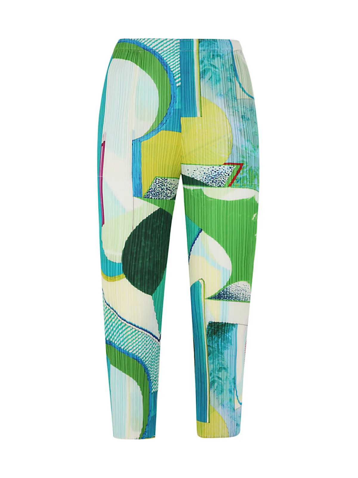 Pleats Please By Issey Miyake Pinwheel Cropped Pants