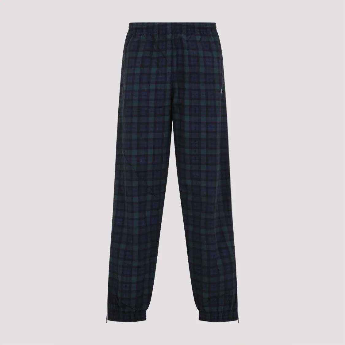 Printed Black Polyamide Track Pants
