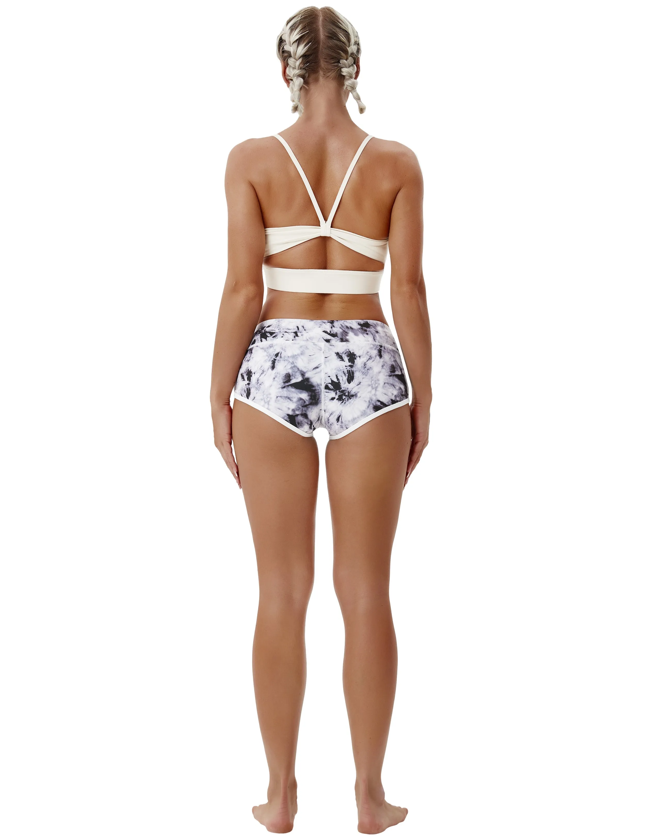 Printed Booty Tall Size Shorts black dandelion_Tall Size