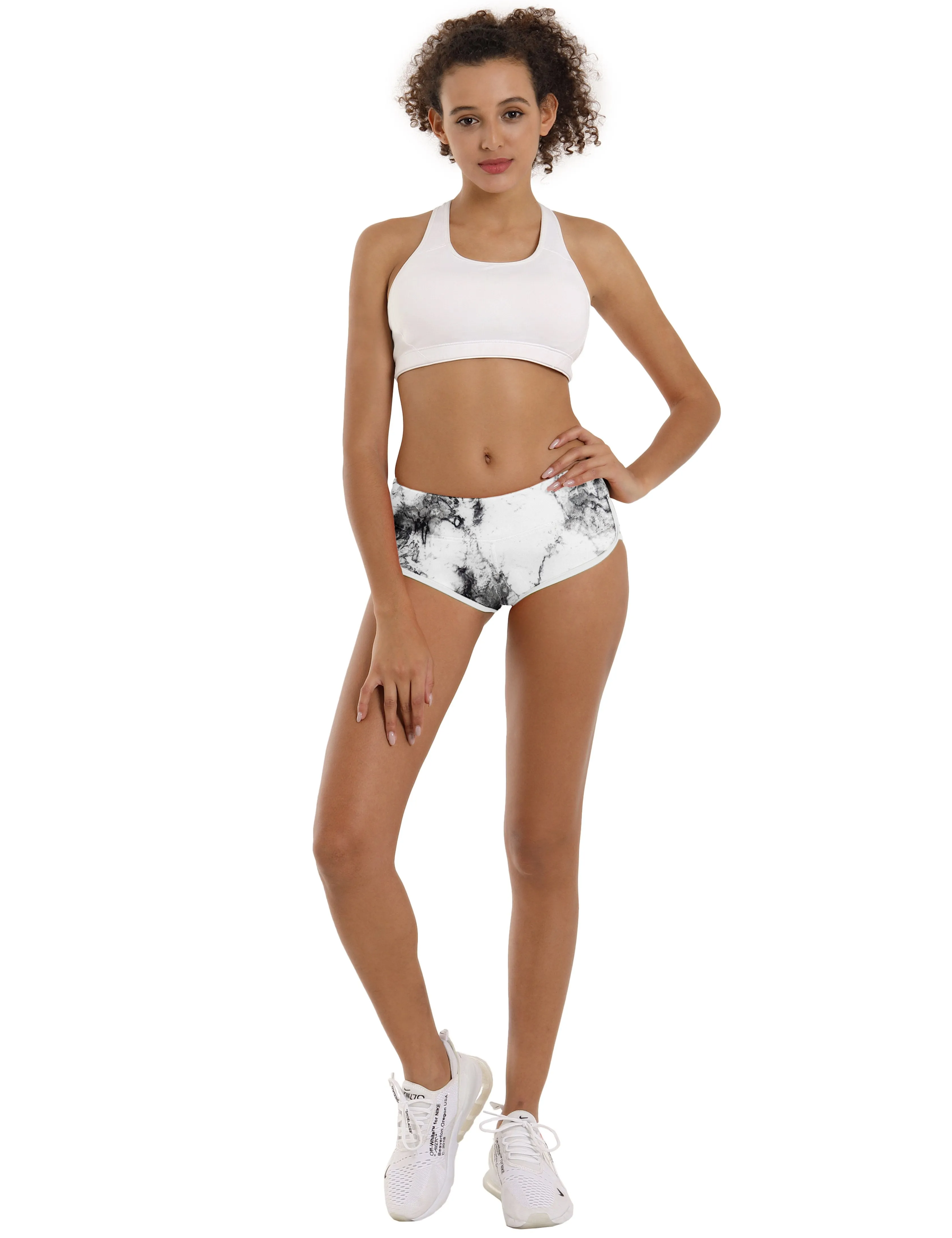 Printed Booty yogastudio Shorts arabescato_yogastudio