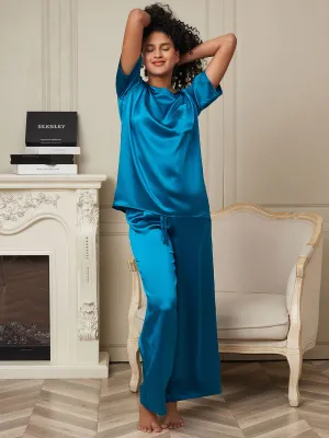 Pure Silk Short Sleeve Pajama Set