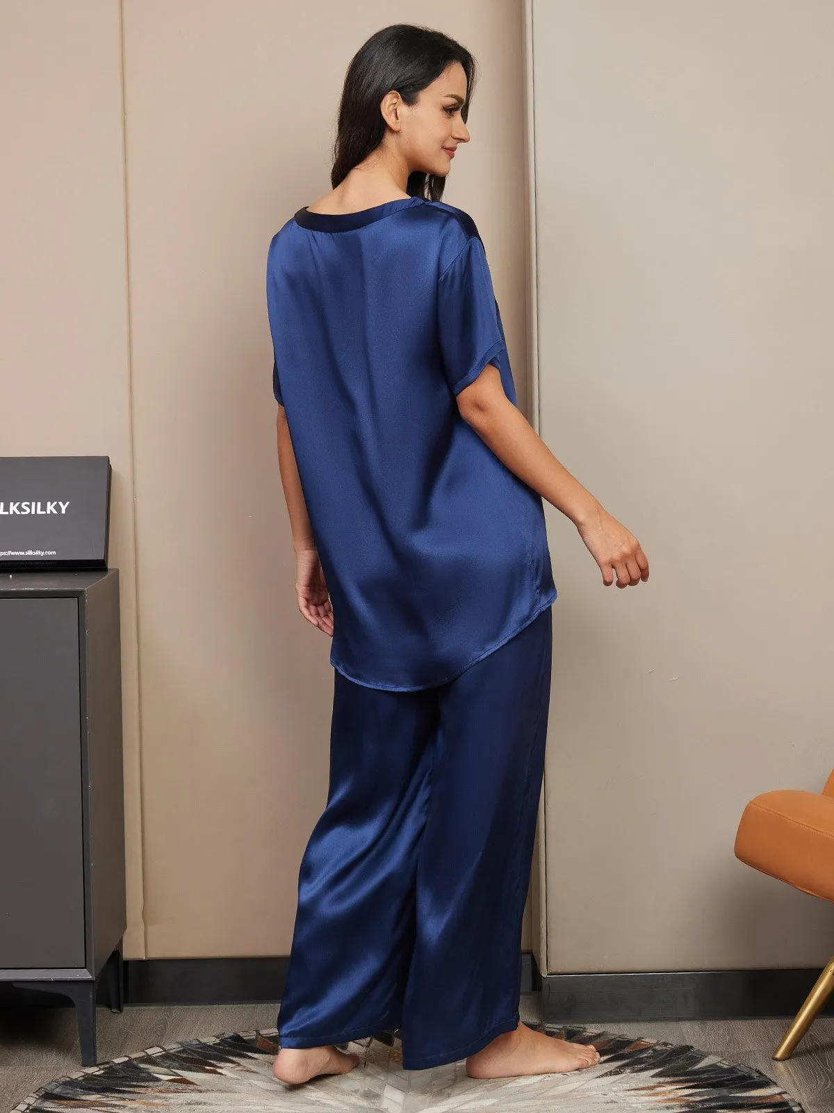 Pure Silk Short Sleeve Pajama Set
